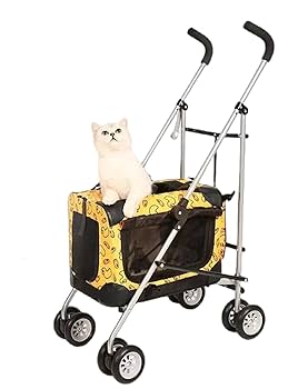 Amazon.co.jp: ペットカート猫バギー犬用ベビーカー折りたたみ